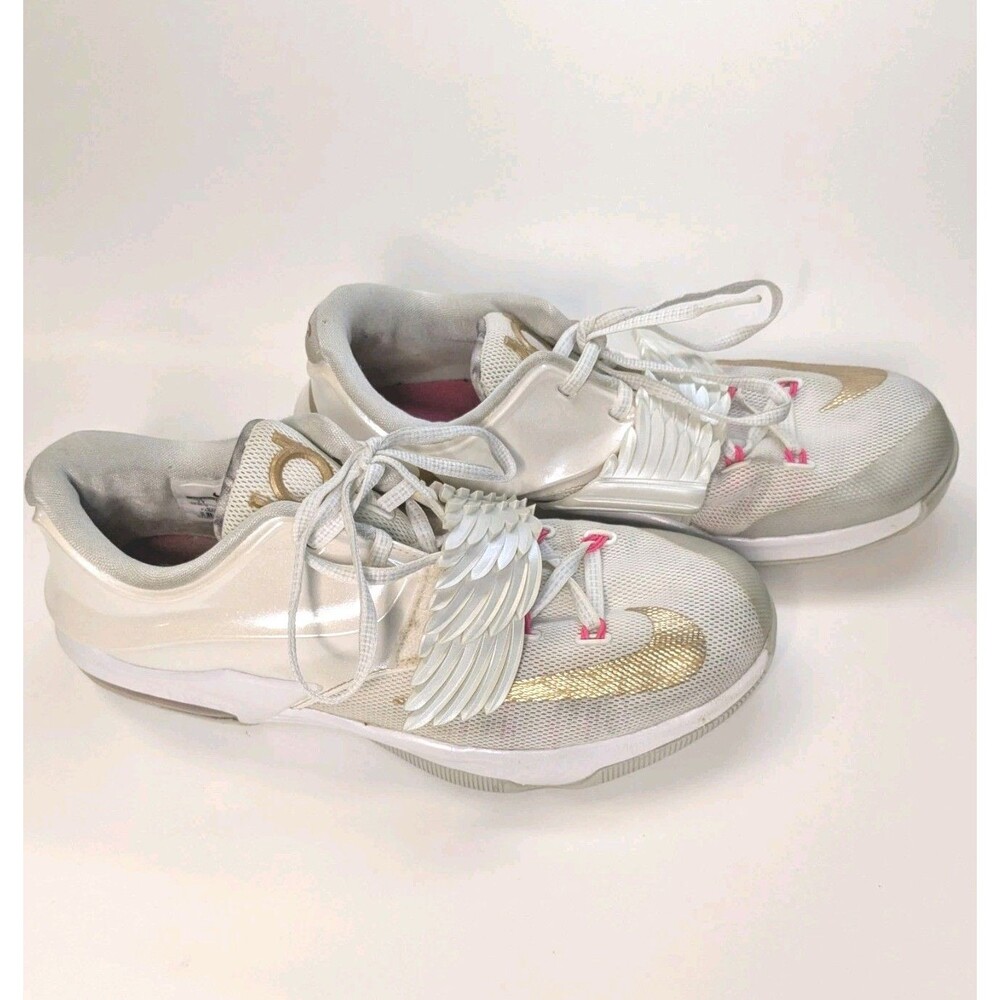 Nike KD 7 Aunt Pearl Sneakers 745407-176 GS 7Y Wings Kevin Durant Shoes W8.5 M7